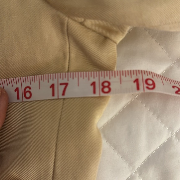 Lauren Ralph Lauren Women's Yellow Cream Double-Breasted Blazer - Picture 12 of 13